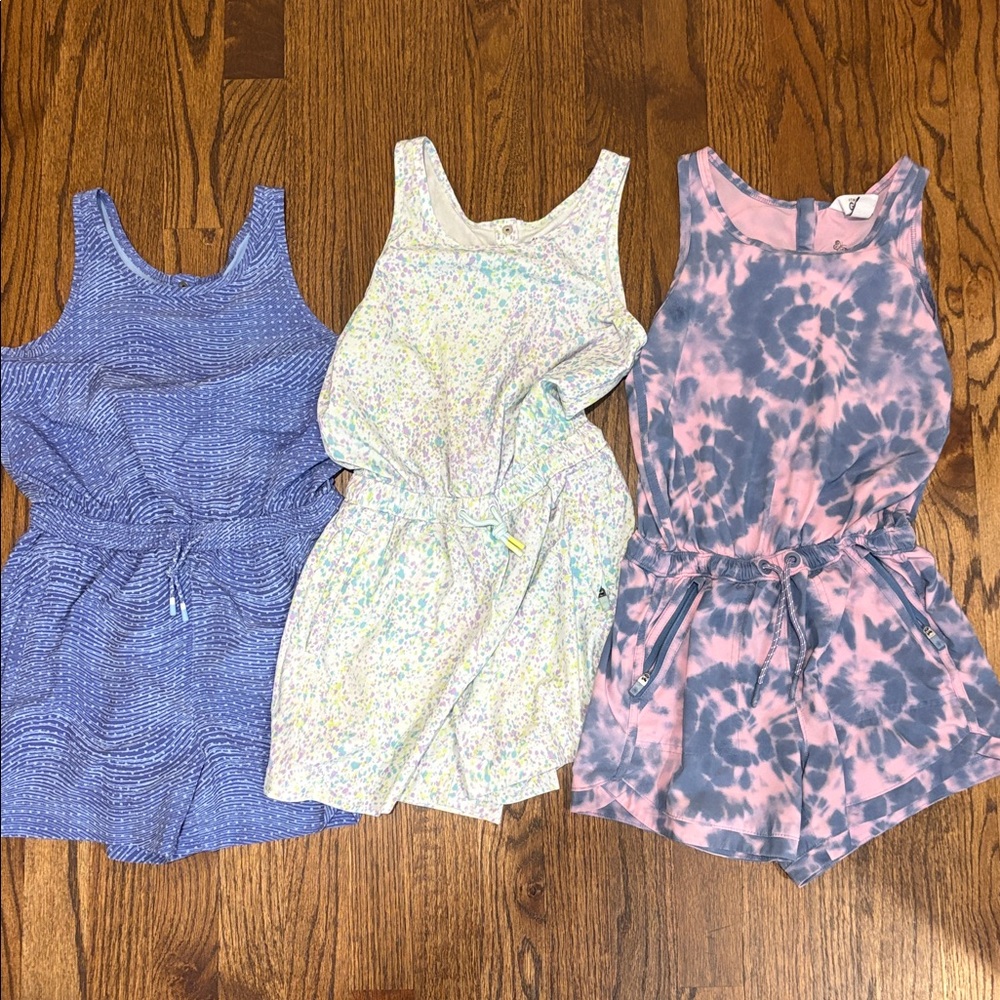 Athleta Girl rompers - set of 3!